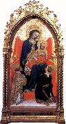 Giovanni di Francesco Madonna Enthroned with St Lawrence and St Julian Germany oil painting reproduction